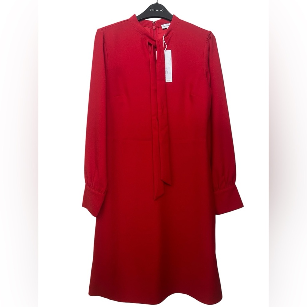Bow tie neck dress